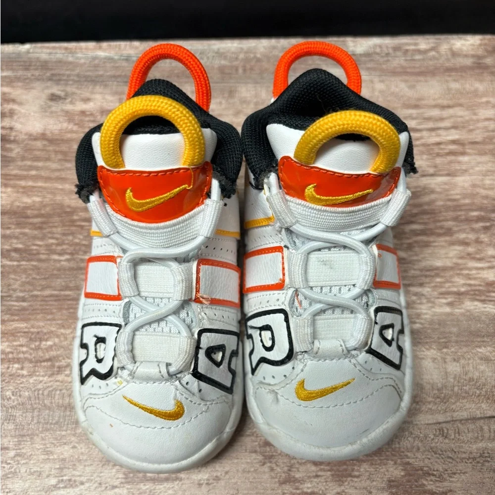 Nike VGUC Toddler Baby Air More Uptempo White Basketball Roswell Shoe Sneaker 5C